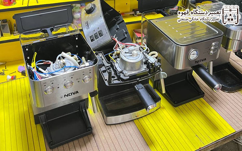 مراحل تعمیر دستگاه قهوه ساز و اسپرسو ساز خانگی